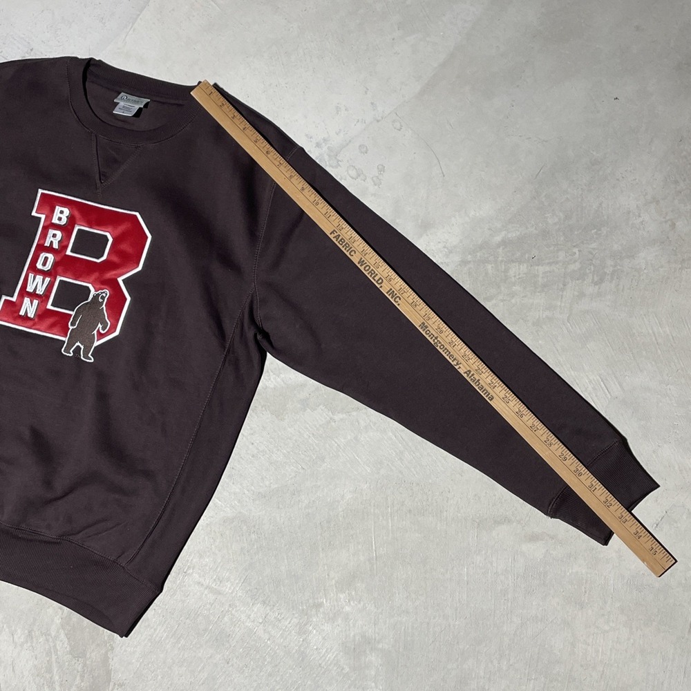 NWOT Brown University Adult Pullover Sweatshirt One Color Logo Athletic SZ L Ivy - Picture 7 of 10